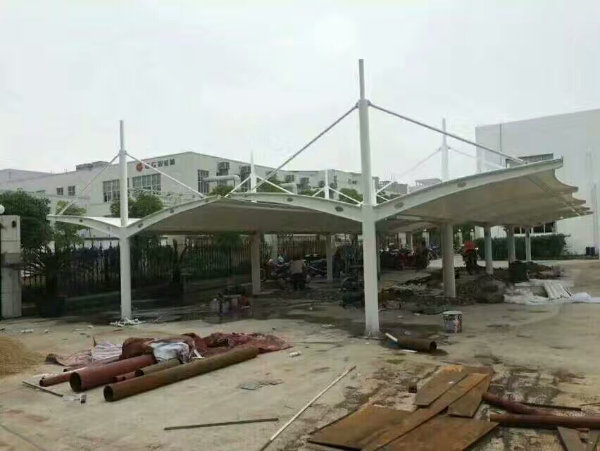 安徽海德思雙開膜結(jié)構(gòu)非機(jī)動(dòng)車棚